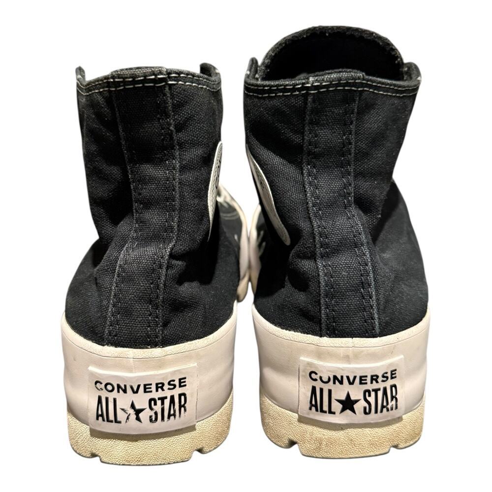 Converse Run Star Hike Platform High Top Black White Lug Sole Sneakers Women’s 8 - Picture 6 of 9